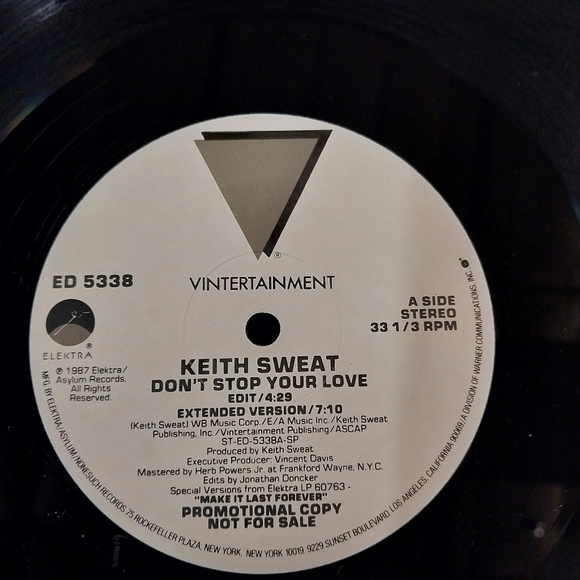Keith Sweat 1987 Promo Vinyl - Picture 4 of 6
